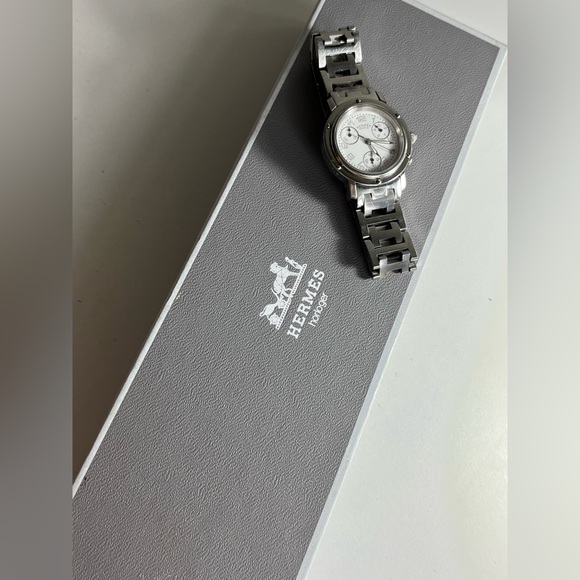 HERMÈS CLIPPER CHRONOGRAPH ladies watch CL1.310 - Picture 4 of 17